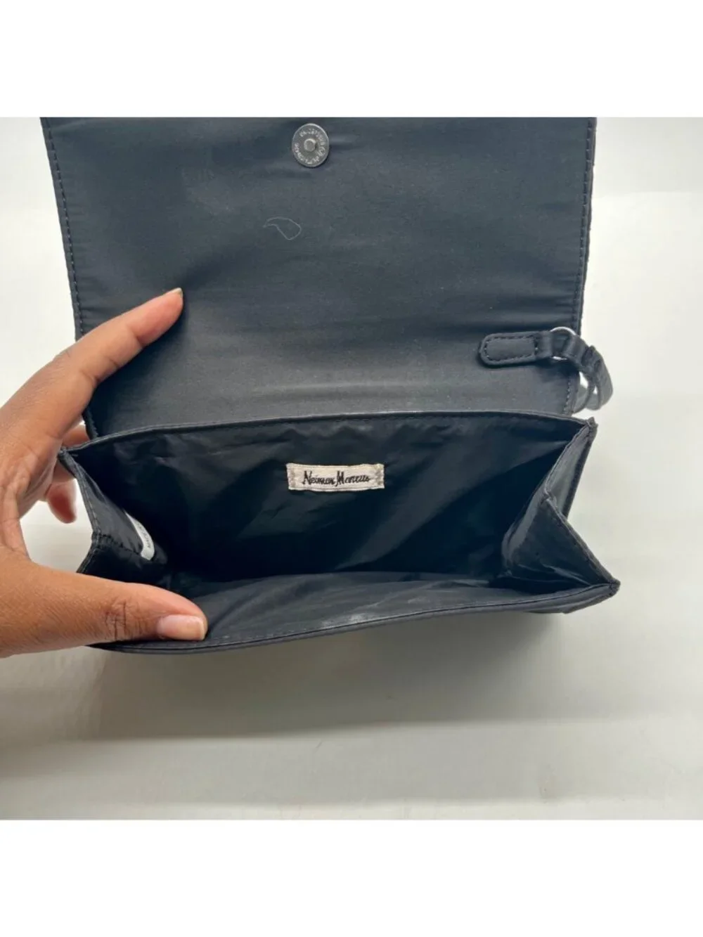 Neiman Marcus Black Quilted Handbag